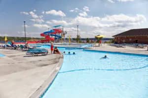 Guests enjoying 4 Bears Water Park.