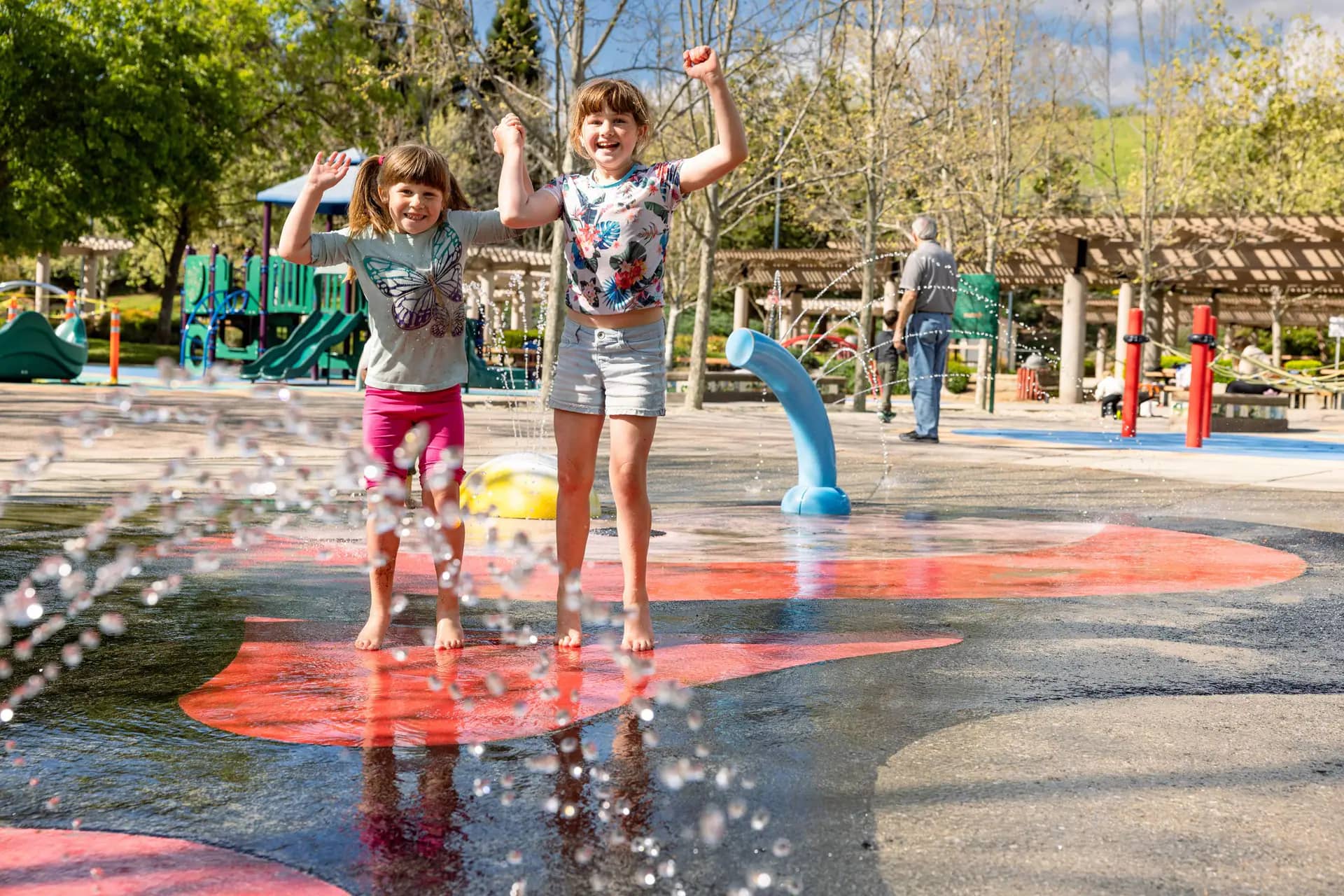 Official Town of Danville water features image representing the seasonal splash area.