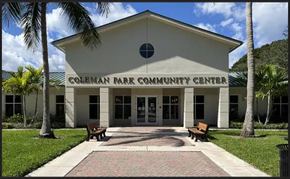 Coleman Park and Community Center in West Palm Beach, home to a splash pad and family recreation amenities.