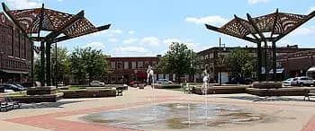 Official city image for Old Town Square in downtown Wichita.