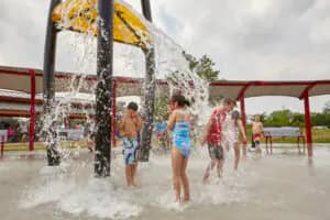 Inlow Park splash pad in Carmel.