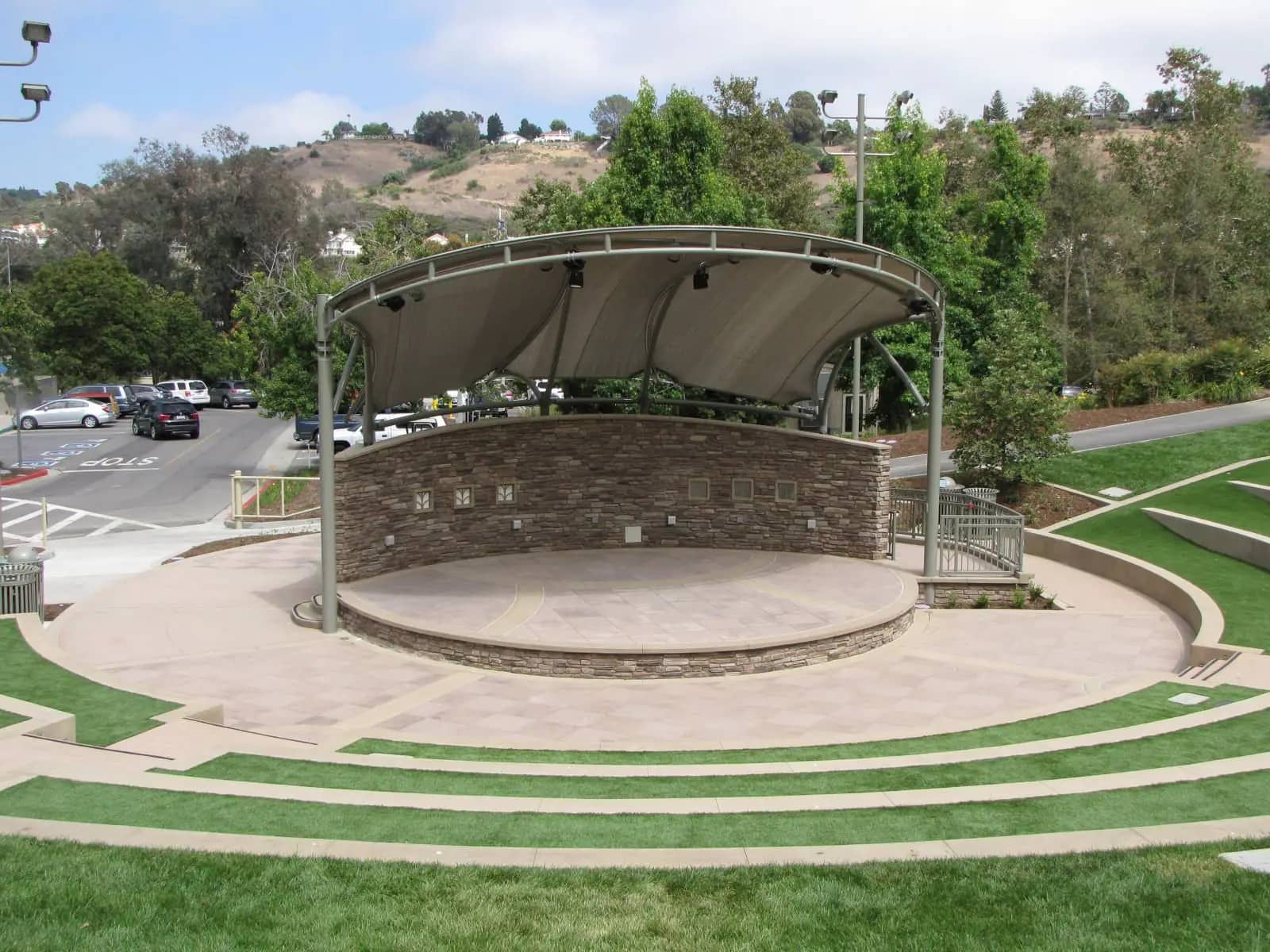 Amphitheater area at Crown Valley Park in Laguna Niguel.
