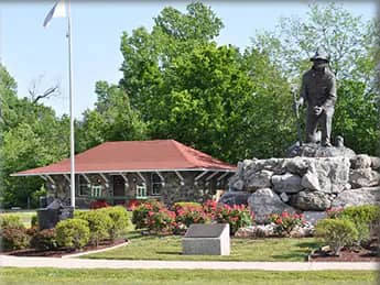 King Jack Park in Webb City, Missouri, home to the splash pad and playground.