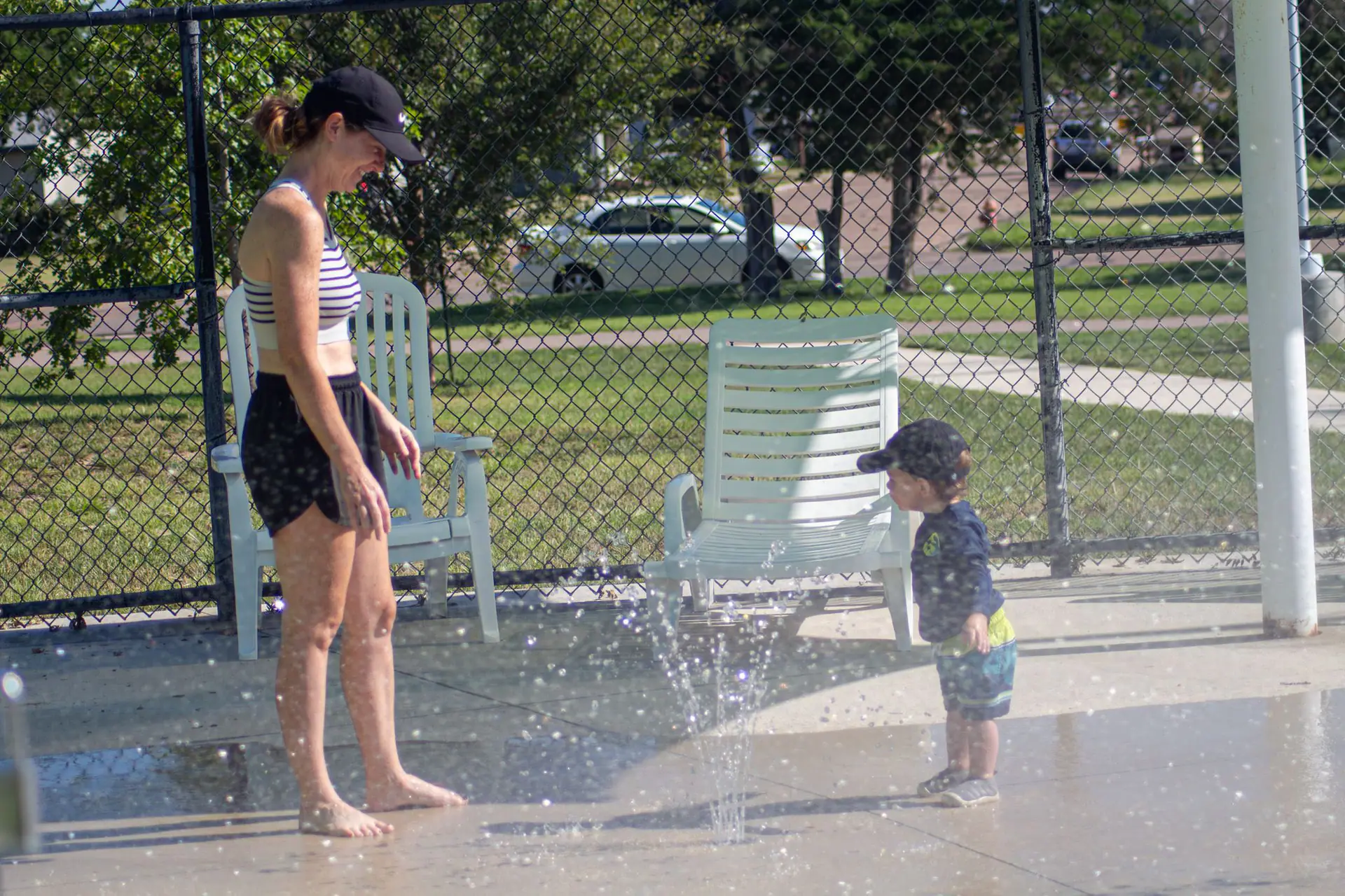 Garden Rapids Splash Pad at the Big Pool