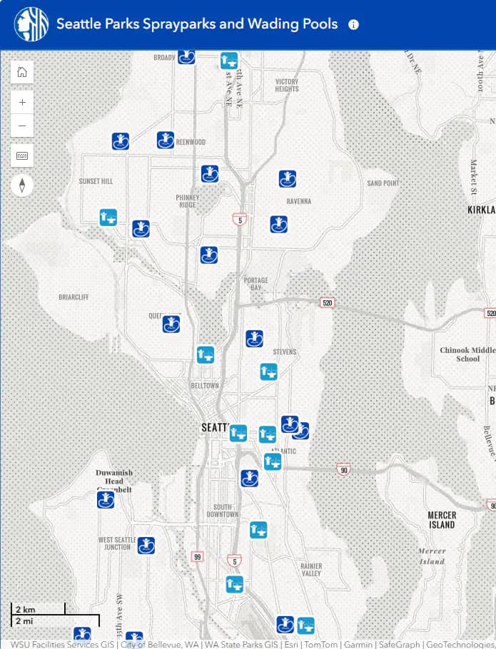 Seattle Parks sprayparks and wading pools program image.