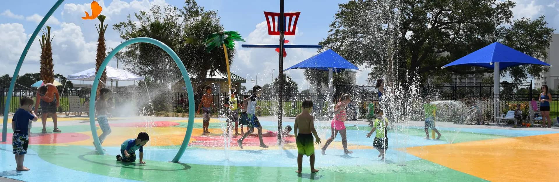Sand Point Park Splash Pad in Titusville.