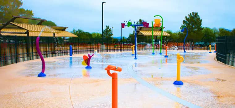 Joaquin Murrieta Splash Pad in Tucson.