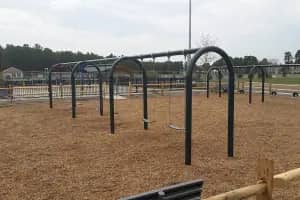 Additional splash features at Veteran's Park.