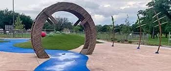 Official city image of the splash pad at Linwood Park South in Wichita.