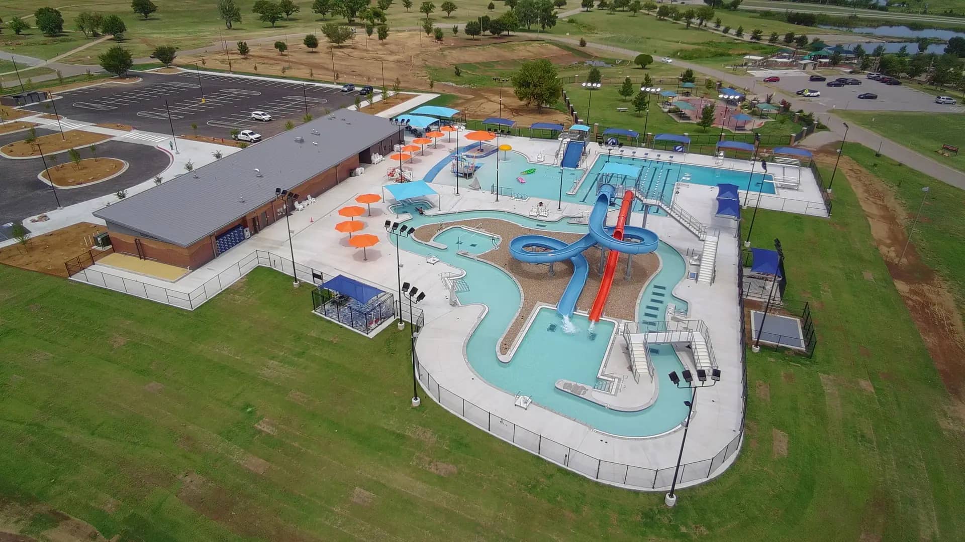 Official City of Lawton aquatics image used for its splash pad and aquatics facilities page.