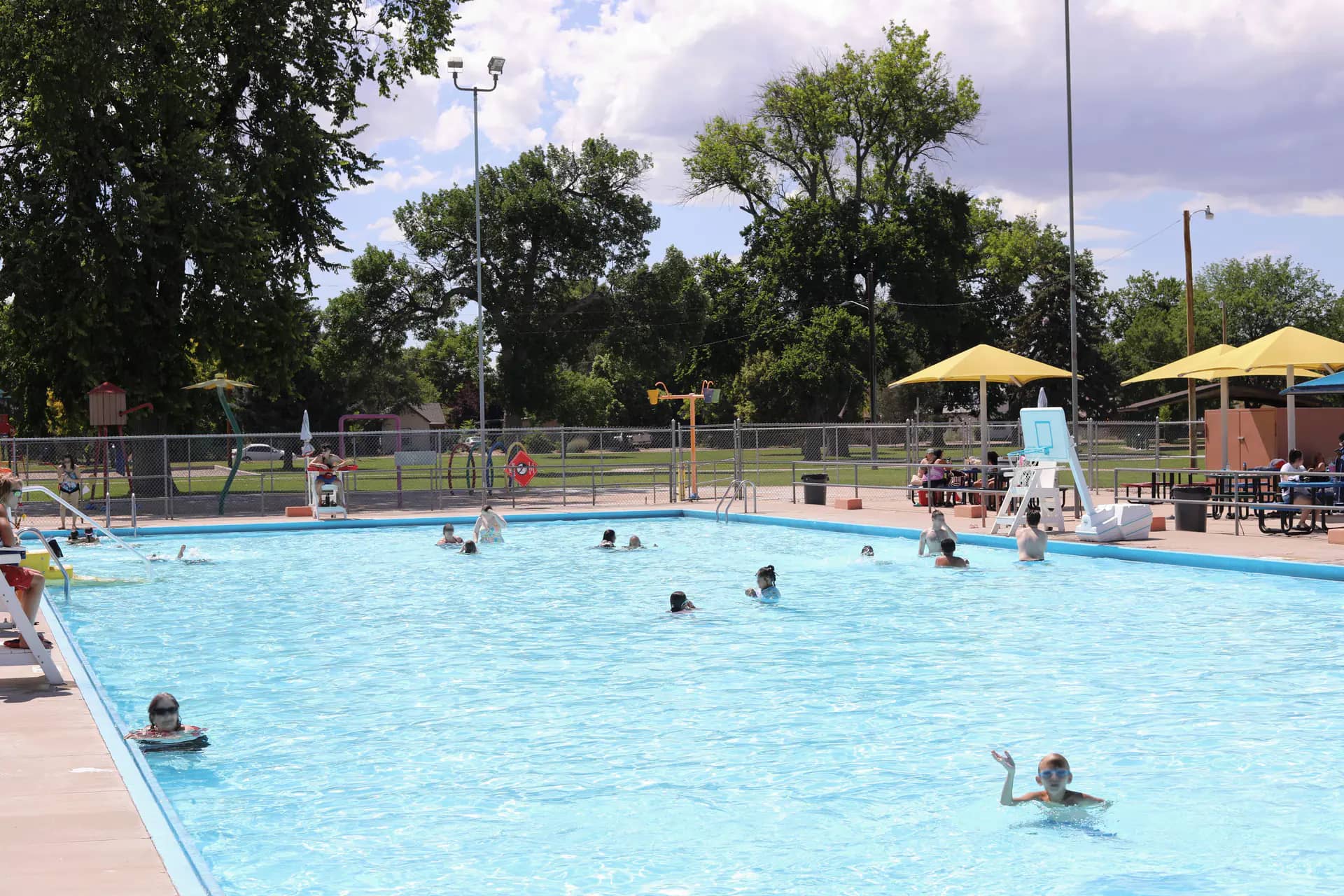 Ray Aguilera Park Pool in Pueblo with outdoor pool and splash play area.