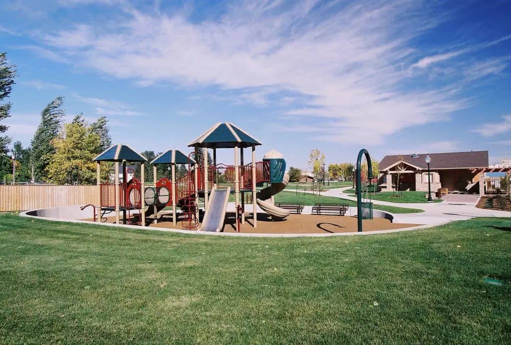 Another official view of the Whitney Commons playground.