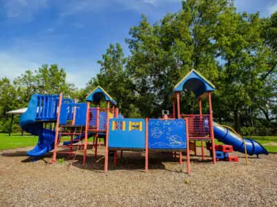 Fremont Park in South Bend, home to an official city splash pad.