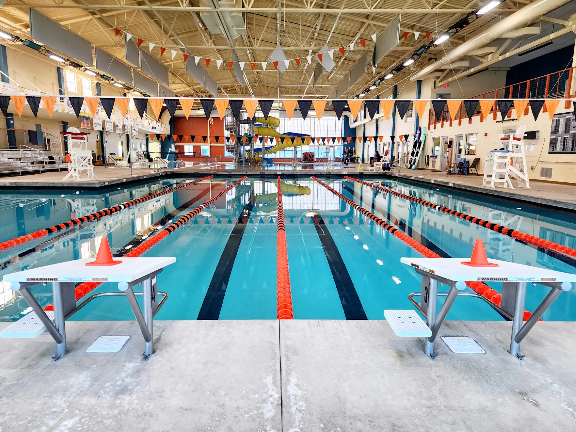 Official photo from the Worland Aquatic Center site showing the aquatic facility environment.