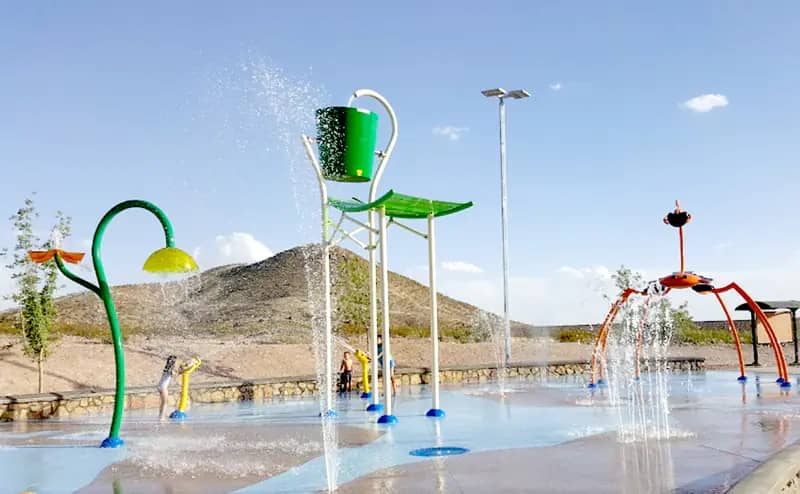 Westside Community Spray Park in El Paso.