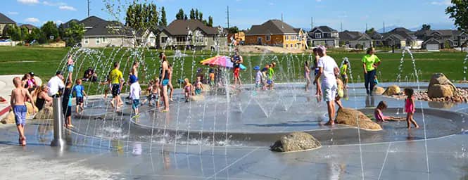 Ivory Ridge Splash Pad in Lehi.