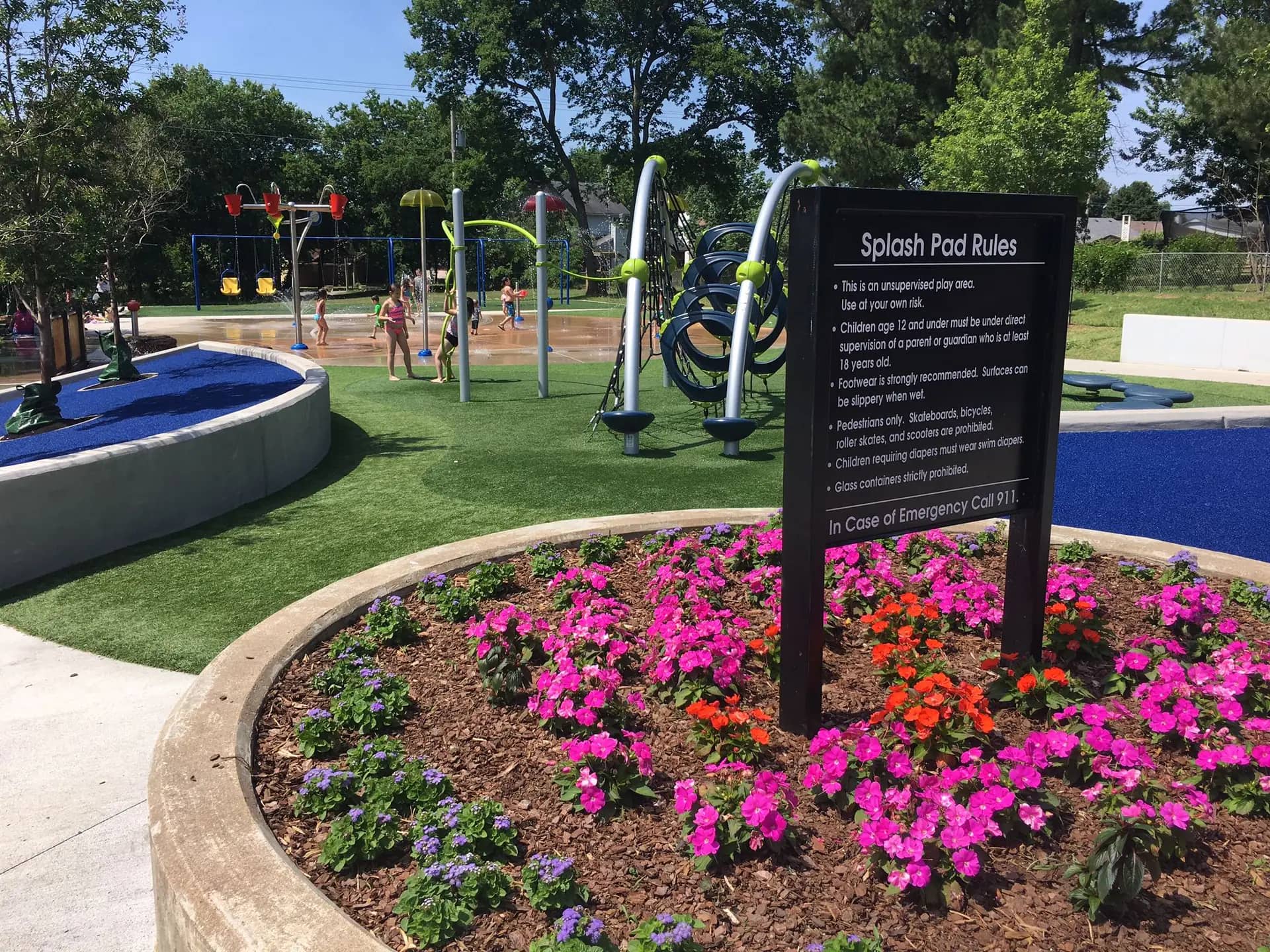 Pratt-Civitan Park in Sand Springs, home to the splash pad.
