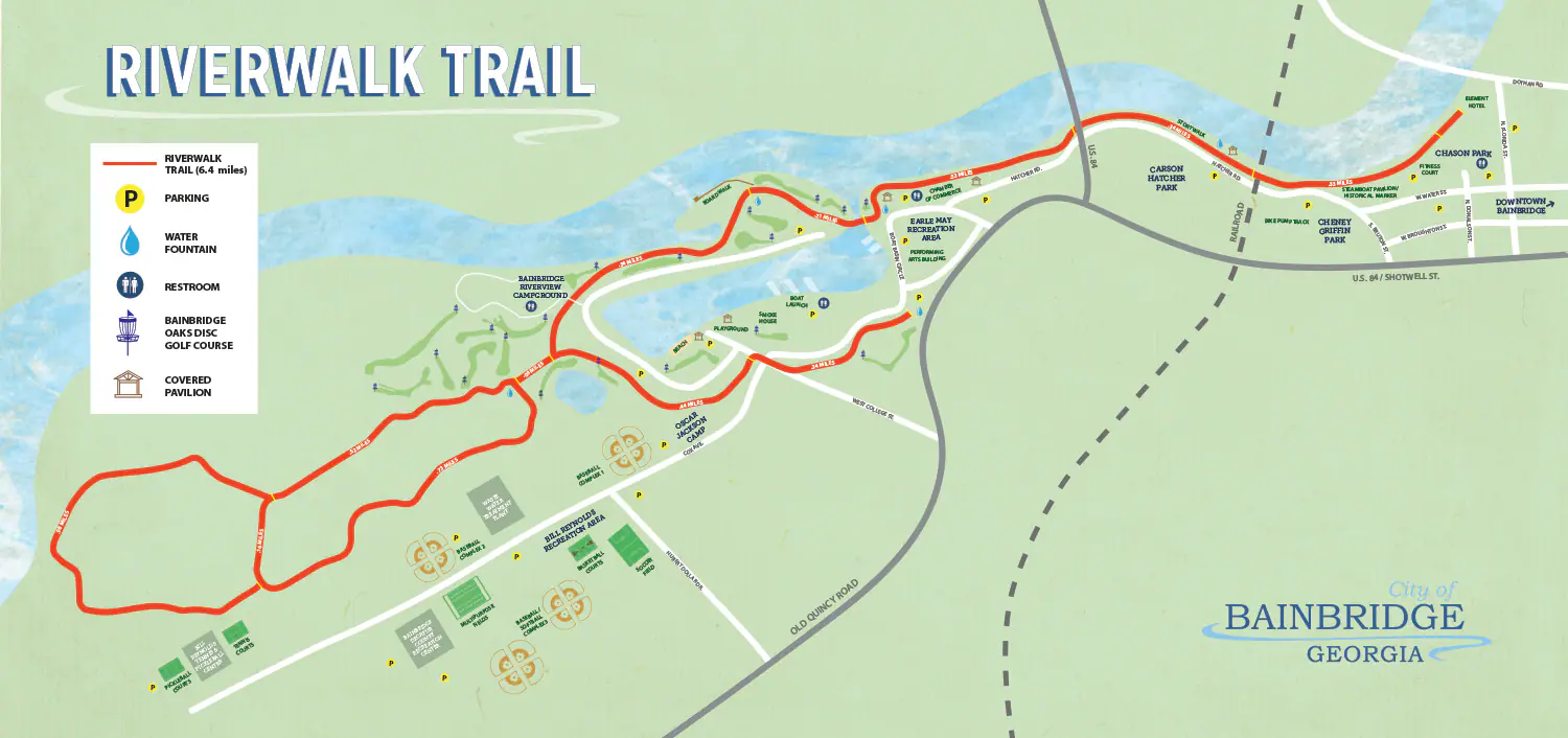 Map of Chason Park in Bainbridge.