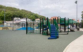 Large playground structure at East Park.