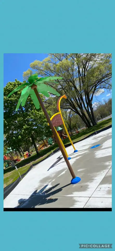 Claude Evans Splash Pad in Battle Creek.