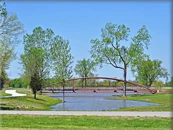 Park view at King Jack Park in Webb City.