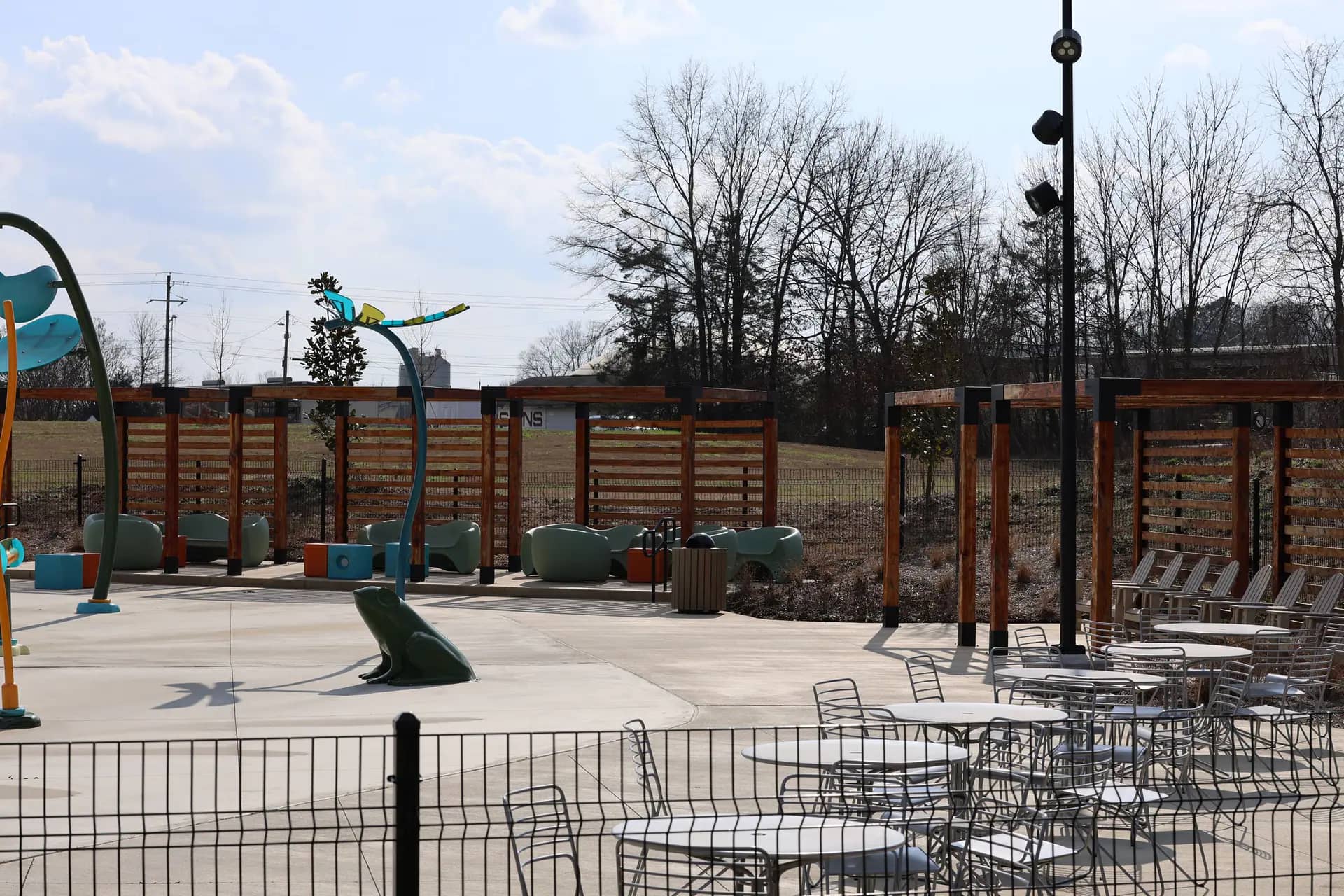 Cabana layout image for the McKee Splash Pad.