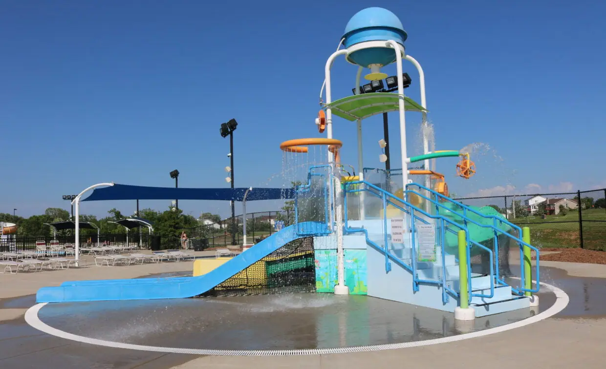 Kids water playground at Splash Station Aquatic Center in Wentzville.