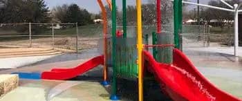 Official city image of the Edgemoor Park splash pad in Wichita.