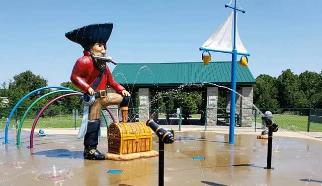 Kess Creek Park in Mayfield, home to a kids spray park area.