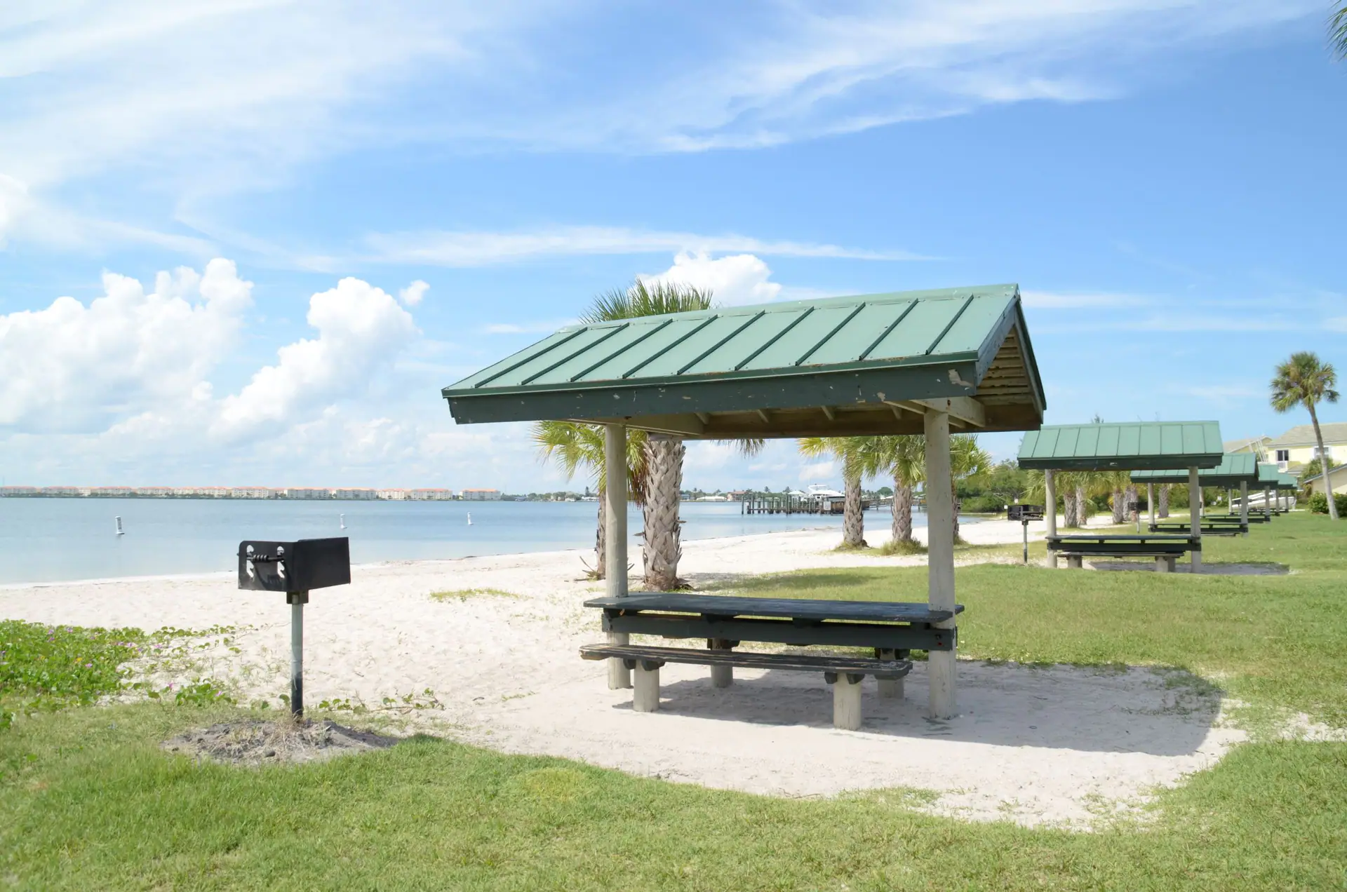Park view at Jaycee Park in Fort Pierce, home to the splash pad area.