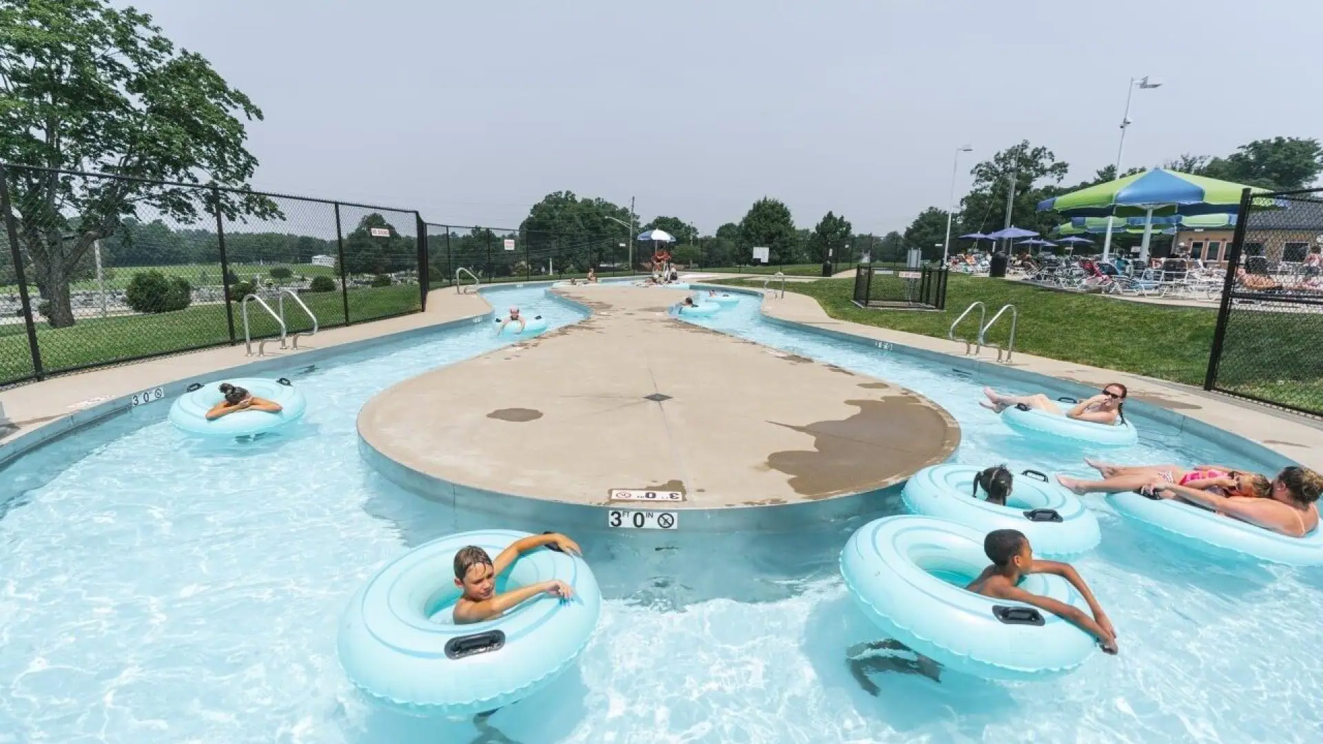 Lazy river at American Legion Waterpark in Elizabethtown.