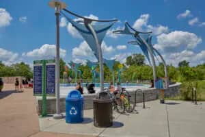 Westermeier Commons splash pad in Carmel.