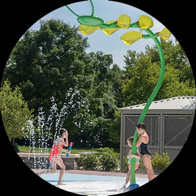 Official photo of Tonsler Spray Ground in Charlottesville.