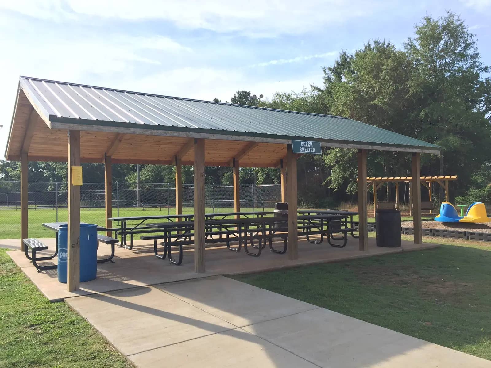 Another official angle of Evans-Roshell Park amenities.